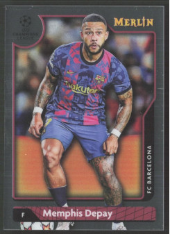 Memphis Depay, Card, Topps Merlin Chrome UEFA Club Competitions 2021-2022, BASE