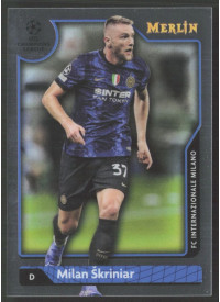 Milan Škriniar, Kartička, Topps Merlin Chrome UEFA Club Competitions 2021-2022, BASE