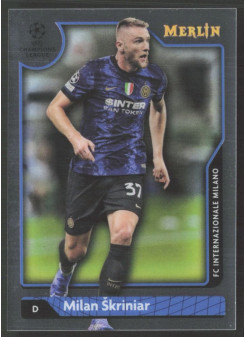Milan Škriniar, Card, Topps Merlin Chrome UEFA Club Competitions 2021-2022, BASE
