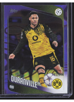 Julien Duranville, Kartička, 2025-26 Topps UEFA Club Competitions, LIMIT