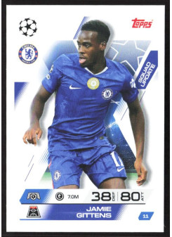 Jamie Gittens, Kartička, 2025-26 Topps Match Attax EXTRA UEFA Champions League, BASE