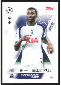 Pape Matar Sarr, Kartička, 2025-26 Topps Match Attax EXTRA UEFA Champions League, BASE