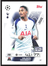 Wilson Odobert, Kartička, 2025-26 Topps Match Attax EXTRA UEFA Champions League, BASE
