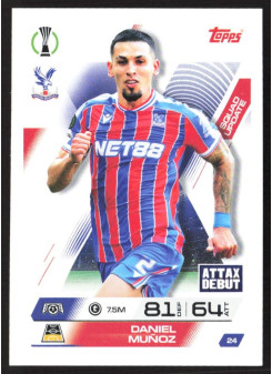 Daniel Munoz, Kartička, 2025-26 Topps Match Attax EXTRA UEFA Champions League, BASE