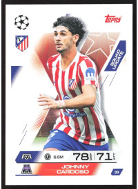 Johnny Cardoso, Kartička, 2025-26 Topps Match Attax EXTRA UEFA Champions League, BASE