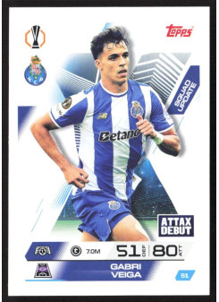 Gabri Veiga, Kartička, 2025-26 Topps Match Attax EXTRA UEFA Champions League, BASE