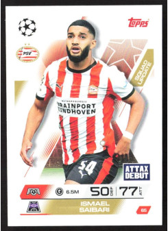 Ismael Saibari, Kartička, 2025-26 Topps Match Attax EXTRA UEFA Champions League, BASE