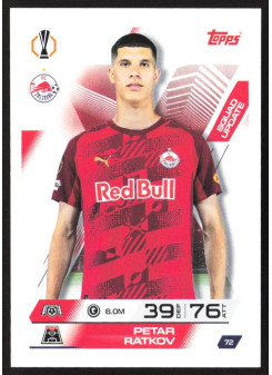 Petar Ratkov, Kartička, 2025-26 Topps Match Attax EXTRA UEFA Champions League, BASE