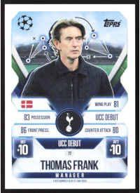 Thomas Frank, Kartička, 2025-26 Topps Match Attax EXTRA UEFA Champions League, BASE