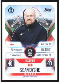 Sean Dyche, Kartička, 2025-26 Topps Match Attax EXTRA UEFA Champions League, BASE