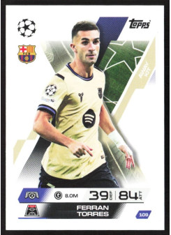 Ferran Torres, Kartička, 2025-26 Topps Match Attax EXTRA UEFA Champions League, BASE