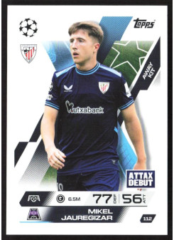 Mikel Jauregizar, Kartička, 2025-26 Topps Match Attax EXTRA UEFA Champions League, BASE