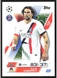 Illia Zabarnyi, Kartička, 2025-26 Topps Match Attax EXTRA UEFA Champions League, BASE