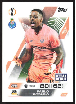 Pablo Rosario, Kartička, 2025-26 Topps Match Attax EXTRA UEFA Champions League, BASE