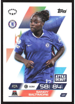 Sandy Baltimore, Kartička, 2025-26 Topps Match Attax EXTRA UEFA Champions League, BASE