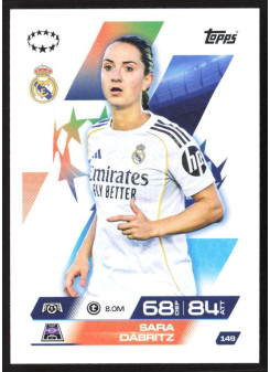 Sara Dabritz, Kartička, 2025-26 Topps Match Attax EXTRA UEFA Champions League, BASE