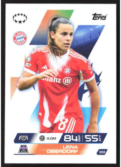 Lena Oberdorf, Kartička, 2025-26 Topps Match Attax EXTRA UEFA Champions League, BASE