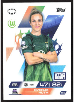 Svenja Huth, Kartička, 2025-26 Topps Match Attax EXTRA UEFA Champions League, BASE