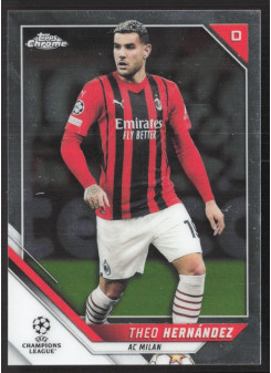 Theo Hernandez, Kartička, 2021-22 Topps Chrome UEFA Champions League, BASE