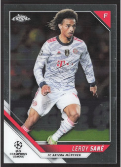 Leroy Sane, Card, 2021-22 Topps Chrome UEFA Champions League, BASE