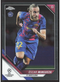 Oscar Mingueza, Card, 2021-22 Topps Chrome UEFA Champions League, BASE