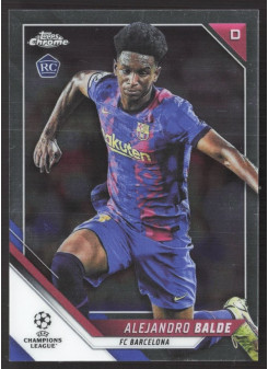 Alejandro Balde, Card, 2021-22 Topps Chrome UEFA Champions League, BASE