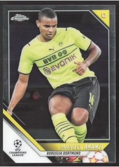Manuel Akanji, Card, 2021-22 Topps Chrome UEFA Champions League, BASE