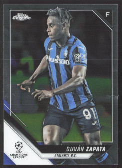 Duvan Zapata, Card, 2021-22 Topps Chrome UEFA Champions League, BASE