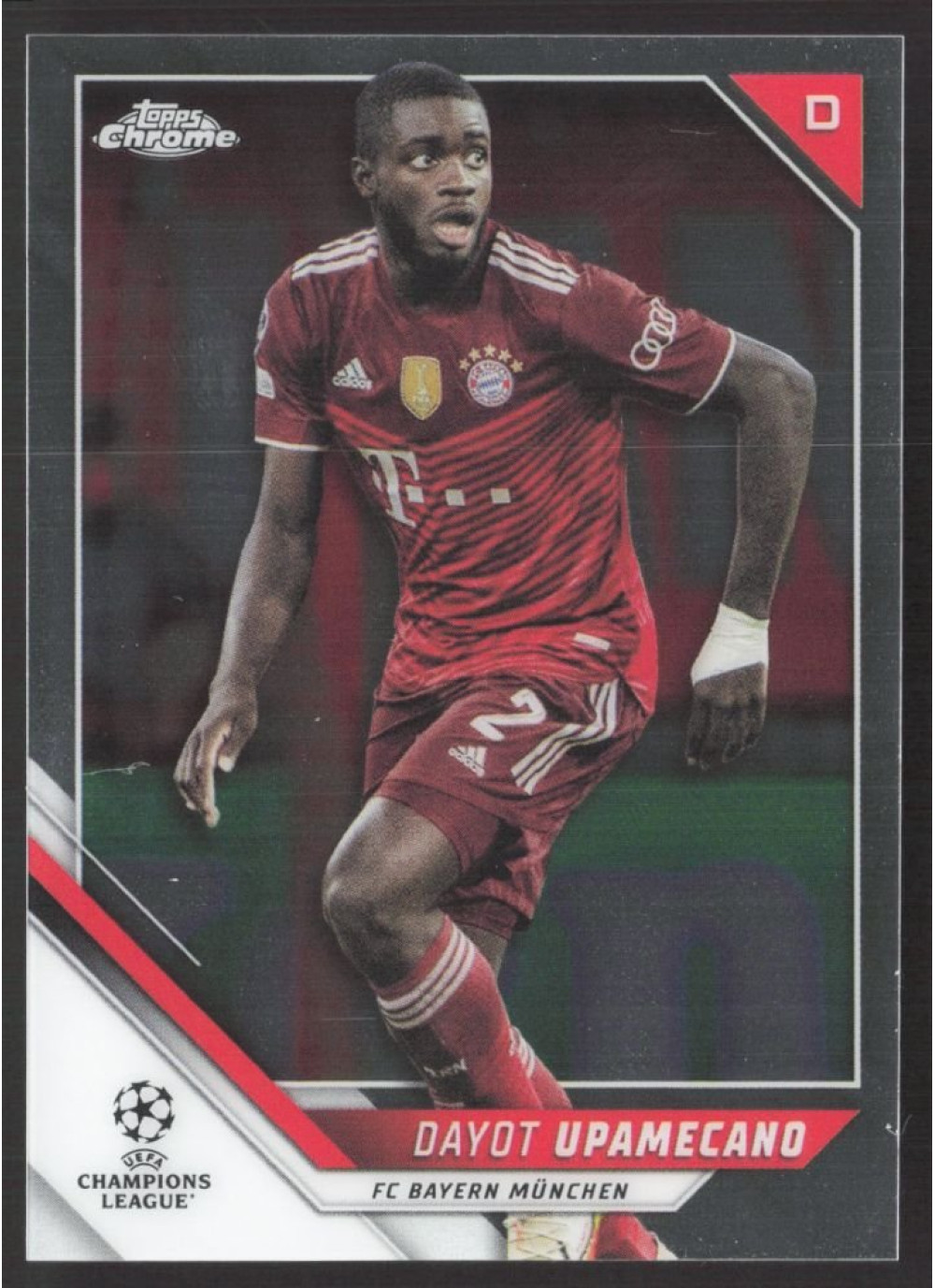 Dayot Upamecano, Card, 2021-22 Topps Chrome UEFA Champions League, BASE