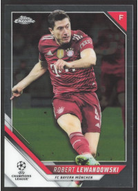 Robert Lewandowski, Card, 2021-22 Topps Chrome UEFA Champions League, BASE Robert Lewandowski, Card, 2021-22 Topps Chrome UEFA Champions League, BASE