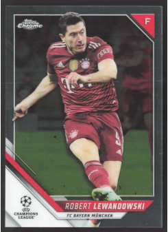 Robert Lewandowski, Card, 2021-22 Topps Chrome UEFA Champions League, BASE