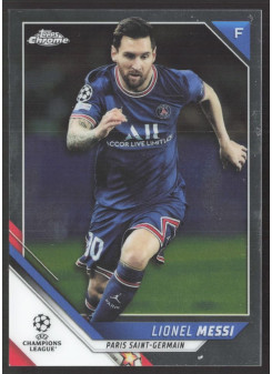 Lionel Messi, Card, 2021-22 Topps Chrome UEFA Champions League, BASE