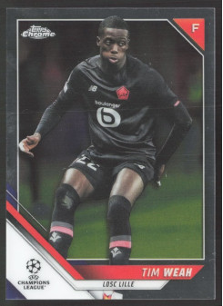 Tim Weah, Card, 2021-22 Topps Chrome UEFA Champions League, BASE