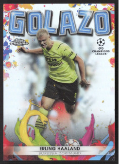 Erling Haaland, Kartička, 2021-22 Topps Chrome UEFA Champions League, INSERT