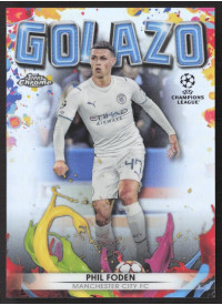 Phil Foden, Kartička, 2021-22 Topps Chrome UEFA Champions League, INSERT