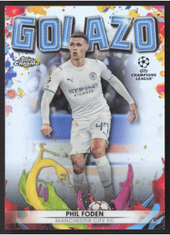 Phil Foden, Kartička, 2021-22 Topps Chrome UEFA Champions League, INSERT