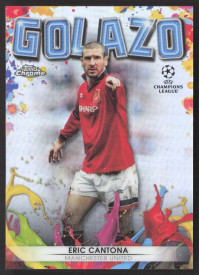 Eric Cantona, Kartička, 2021-22 Topps Chrome UEFA Champions League, INSERT