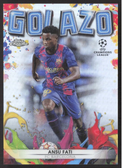 Ansu Fati, Kartička, 2021-22 Topps Chrome UEFA Champions League, INSERT