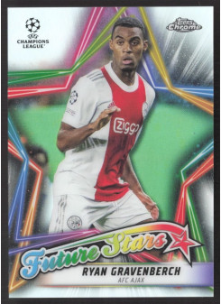 Ryan Gravenberch, Kartička, 2021-22 Topps Chrome UEFA Champions League, INSERT