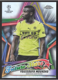 Youssoufa Moukoko, Kartička, 2021-22 Topps Chrome UEFA Champions League, INSERT
