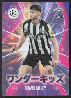 Lewis Miley, Kartička, Topps Chrome UEFA Club Competitions 2023-24, Japan Edition