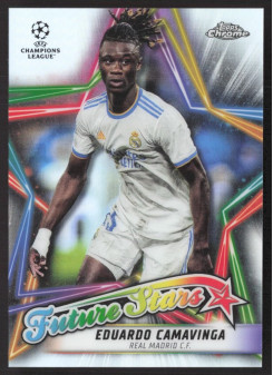 Eduardo Camavinga, Kartička, 2021-22 Topps Chrome UEFA Champions League, INSERT