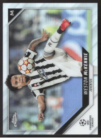 Weston McKennie, Kartička, 2021-22 Topps Chrome UEFA Champions League, Refractor