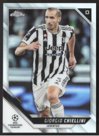 Giorgio Chiellini, Kartička, 2021-22 Topps Chrome UEFA Champions League, Refractor