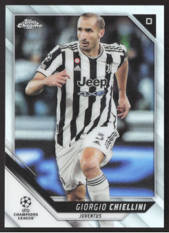 Giorgio Chiellini, Kartička, 2021-22 Topps Chrome UEFA Champions League, Refractor