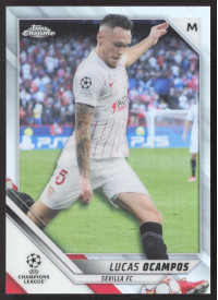Lucas Ocampos, Kartička, 2021-22 Topps Chrome UEFA Champions League, Refractor