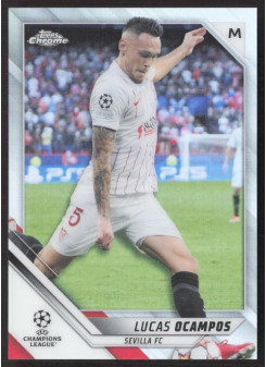 Lucas Ocampos, Kartička, 2021-22 Topps Chrome UEFA Champions League, Refractor