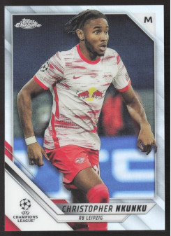 Christopher Nkunku, Kartička, 2021-22 Topps Chrome UEFA Champions League, Refractor