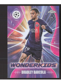 Bradley Barcola, Kartička, Topps Chrome UEFA Club Competitions 2023-24, INSERT