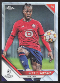 Renato Sanches, Kartička, 2021-22 Topps Chrome UEFA Champions League, Refractor